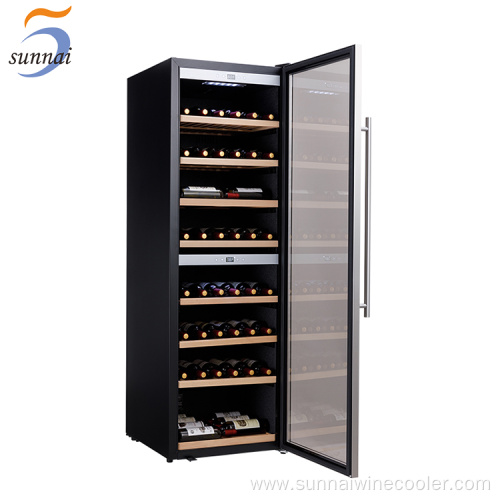 Free standing restaurant tall thin wine refrigerator fridge